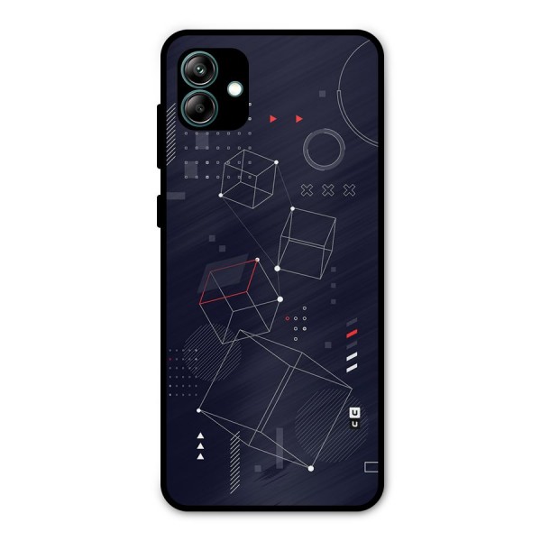 Royal Abstract Shapes Metal Back Case for Galaxy A04