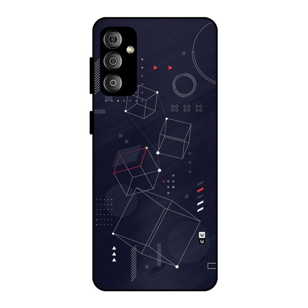 Royal Abstract Shapes Metal Back Case for Galaxy F23