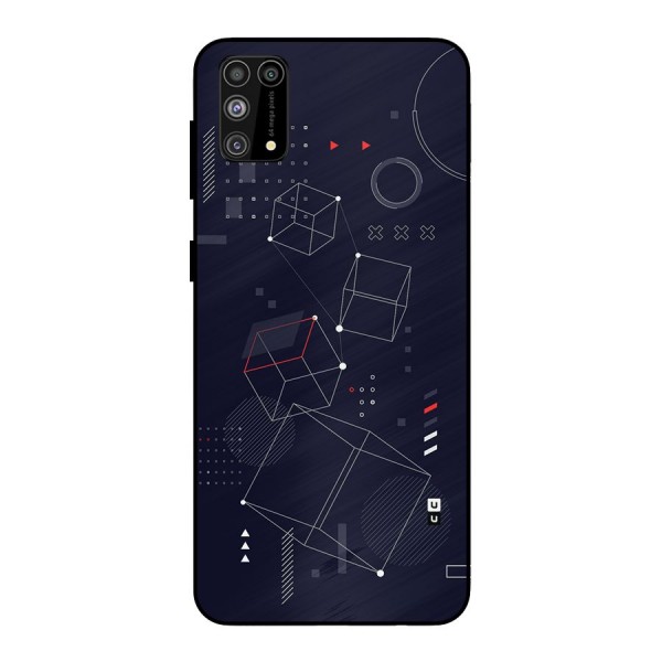 Royal Abstract Shapes Metal Back Case for Galaxy F41