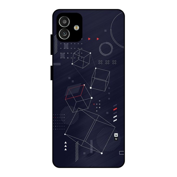 Royal Abstract Shapes Metal Back Case for Galaxy M13 5G