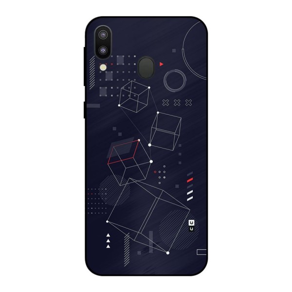 Royal Abstract Shapes Metal Back Case for Galaxy M20