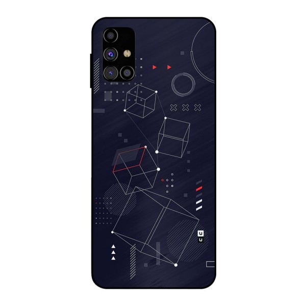 Royal Abstract Shapes Metal Back Case for Galaxy M31s