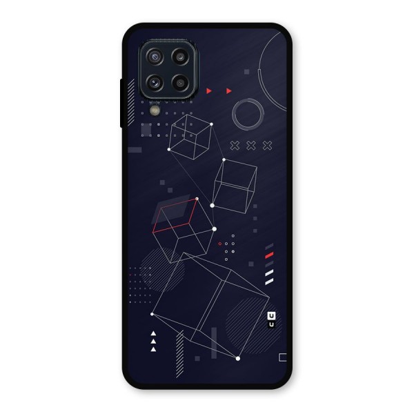 Royal Abstract Shapes Metal Back Case for Galaxy M32