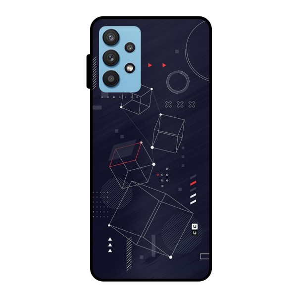 Royal Abstract Shapes Metal Back Case for Galaxy M32 5G