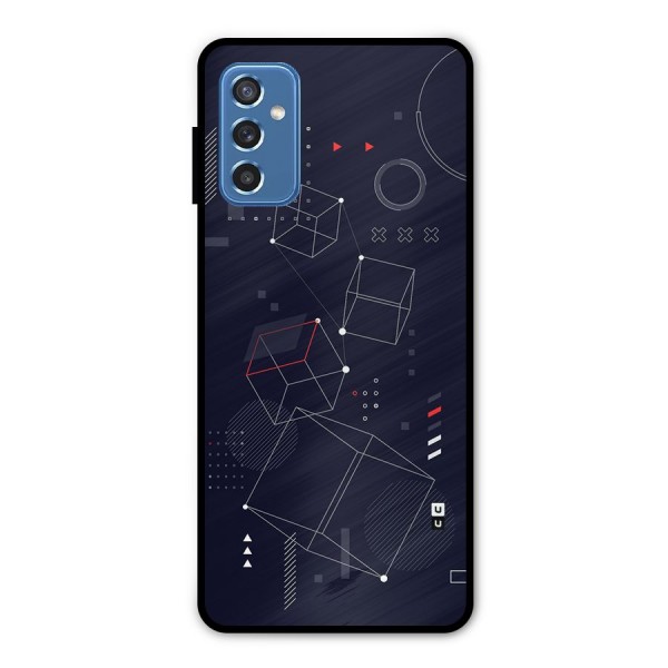 Royal Abstract Shapes Metal Back Case for Galaxy M52 5G