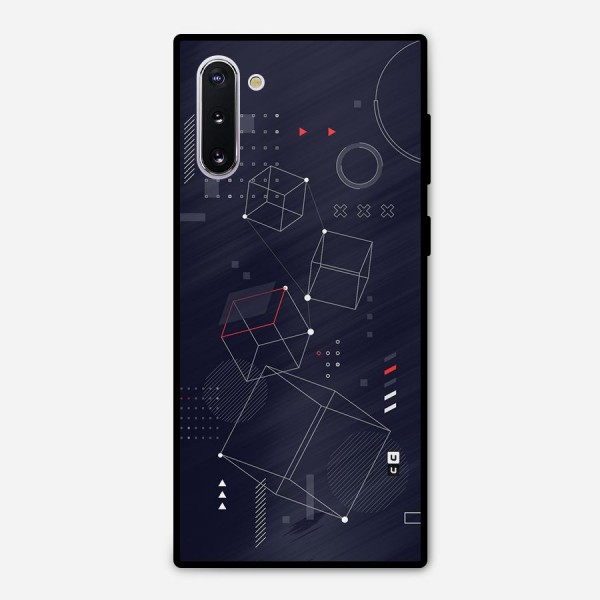 Royal Abstract Shapes Metal Back Case for Galaxy Note 10