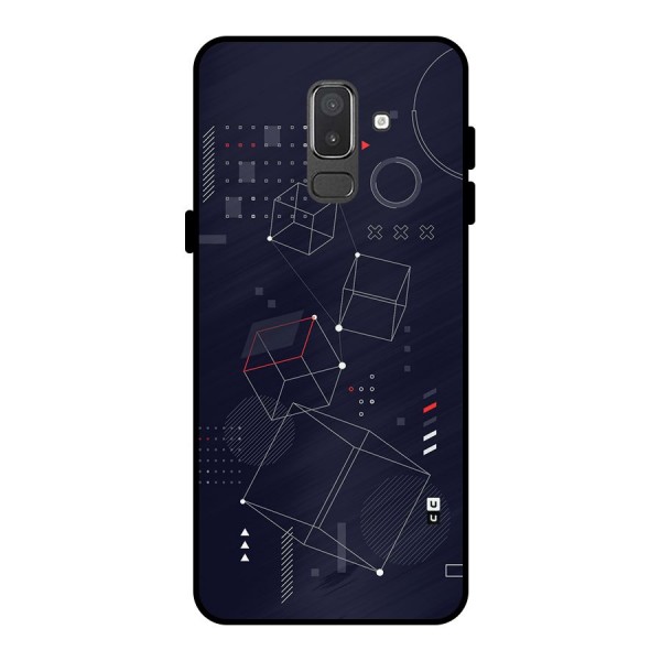 Royal Abstract Shapes Metal Back Case for Galaxy On8 (2018)