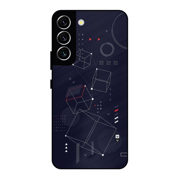 Royal Abstract Shapes Metal Back Case for Galaxy S22 5G