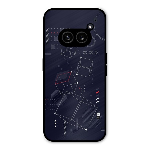 Royal Abstract Shapes Metal Back Case for Nothing Phone 2a