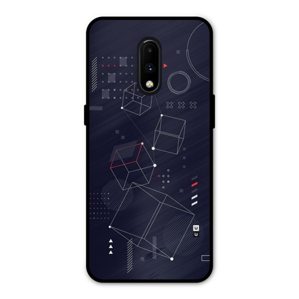 Royal Abstract Shapes Metal Back Case for OnePlus 7