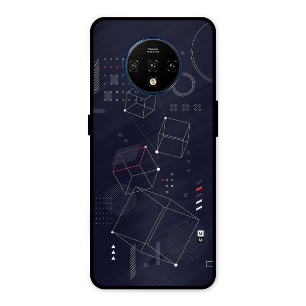 Royal Abstract Shapes Metal Back Case for OnePlus 7T