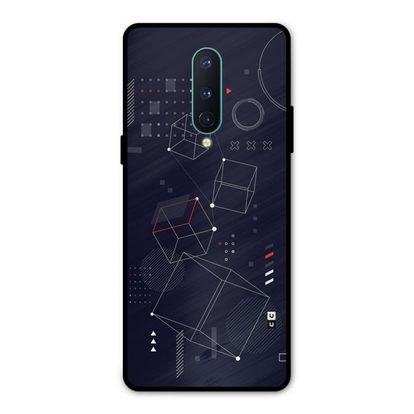 Royal Abstract Shapes Metal Back Case for OnePlus 8
