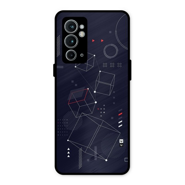 Royal Abstract Shapes Metal Back Case for OnePlus 9RT 5G