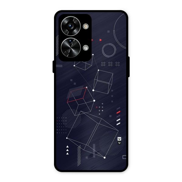 Royal Abstract Shapes Metal Back Case for OnePlus Nord 2T