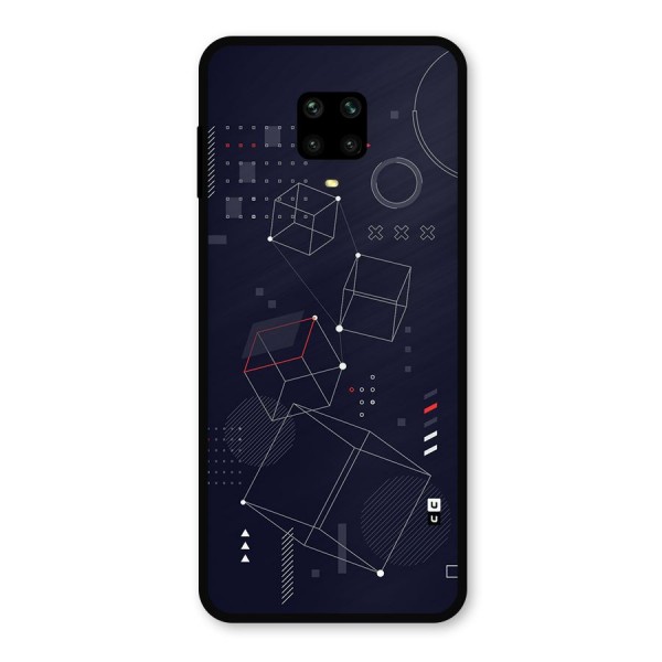 Royal Abstract Shapes Metal Back Case for Poco M2 Pro