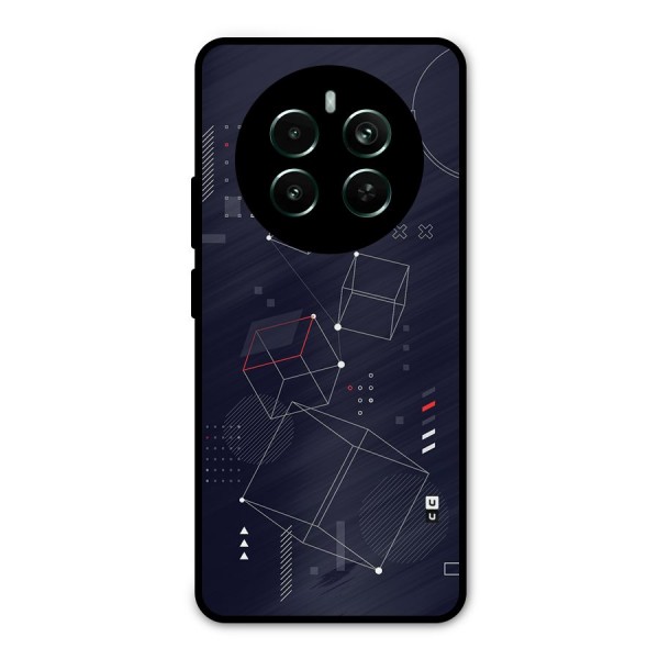 Royal Abstract Shapes Metal Back Case for Realme 12 Plus