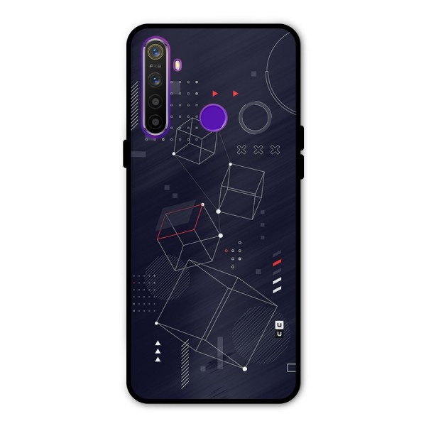 Royal Abstract Shapes Metal Back Case for Realme 5i