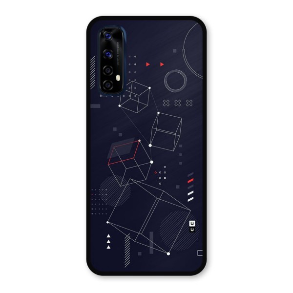 Royal Abstract Shapes Metal Back Case for Realme 7