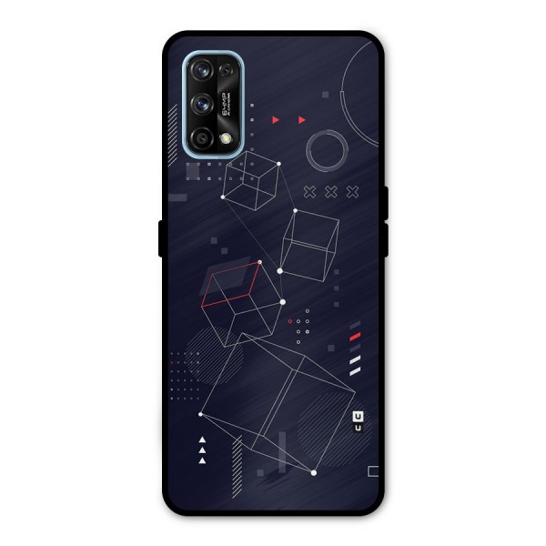 Royal Abstract Shapes Metal Back Case for Realme 7 Pro