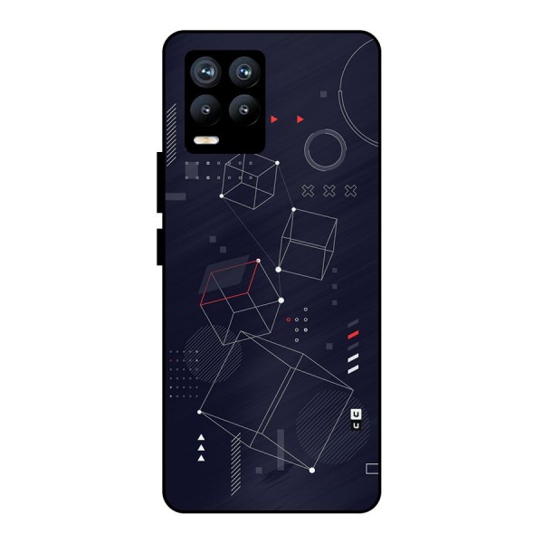 Royal Abstract Shapes Metal Back Case for Realme 8