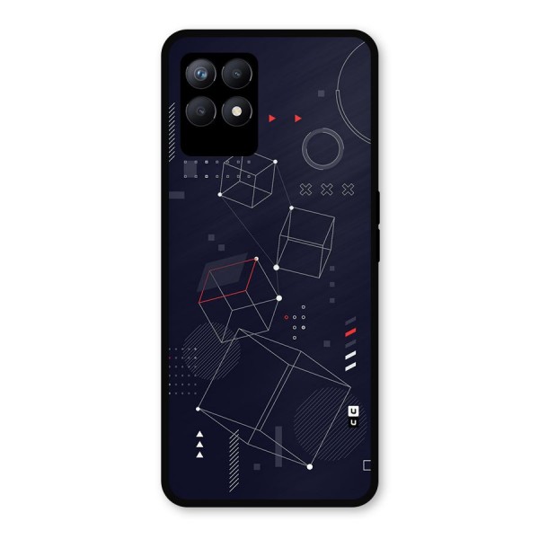 Royal Abstract Shapes Metal Back Case for Realme 8i