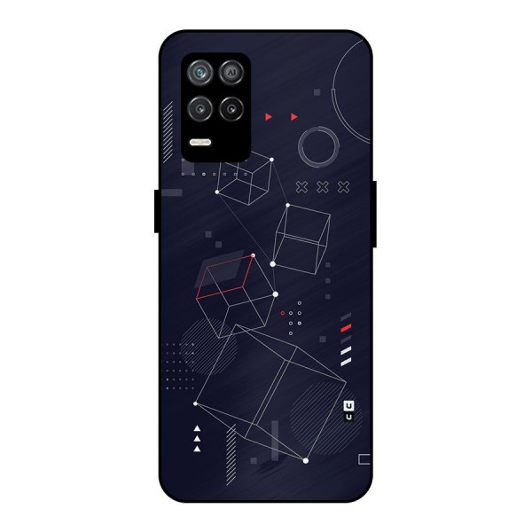 Royal Abstract Shapes Metal Back Case for Realme 8s 5G