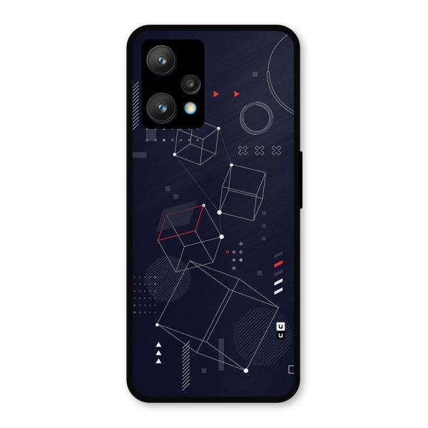 Royal Abstract Shapes Metal Back Case for Realme 9