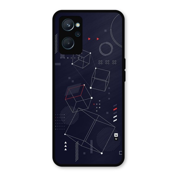 Royal Abstract Shapes Metal Back Case for Realme 9i