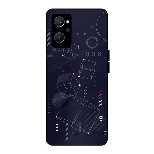 Royal Abstract Shapes Metal Back Case for Realme 9i 5G