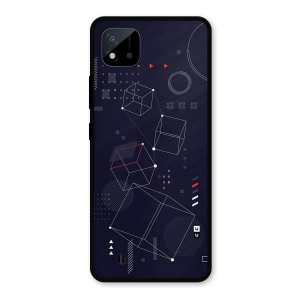 Royal Abstract Shapes Metal Back Case for Realme C11 2021