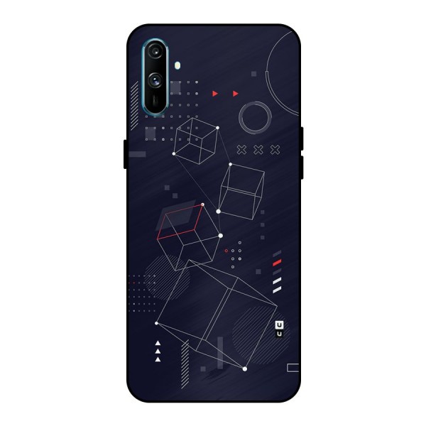 Royal Abstract Shapes Metal Back Case for Realme C3