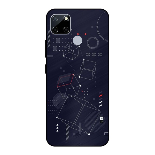 Royal Abstract Shapes Metal Back Case for Realme Narzo 20