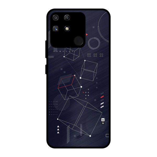 Royal Abstract Shapes Metal Back Case for Realme Narzo 50A