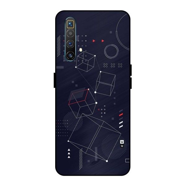 Royal Abstract Shapes Metal Back Case for Realme X3