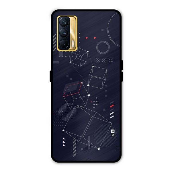 Royal Abstract Shapes Metal Back Case for Realme X7