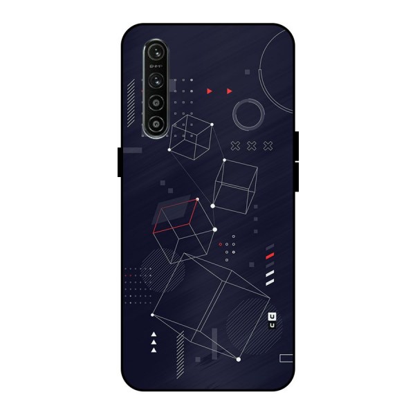 Royal Abstract Shapes Metal Back Case for Realme XT