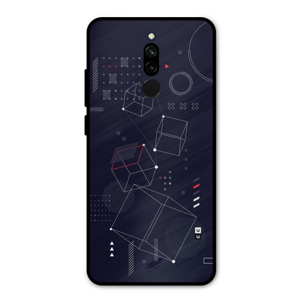 Royal Abstract Shapes Metal Back Case for Redmi 8