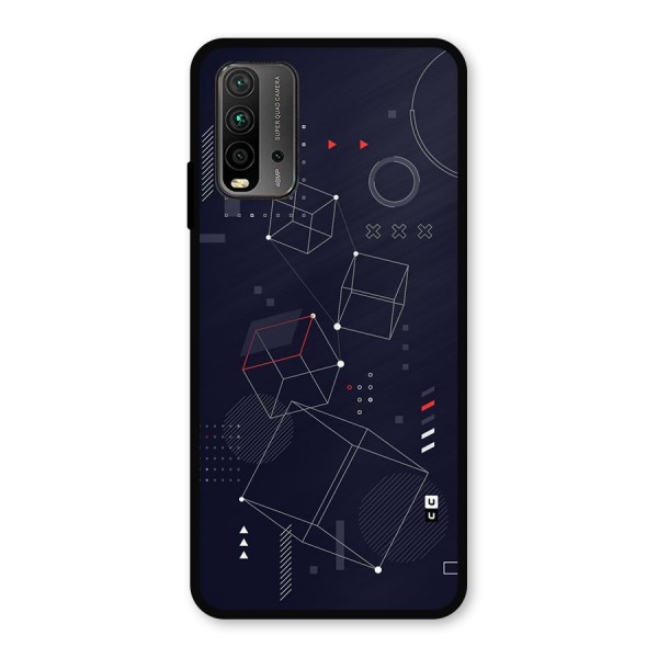 Royal Abstract Shapes Metal Back Case for Redmi 9 Power