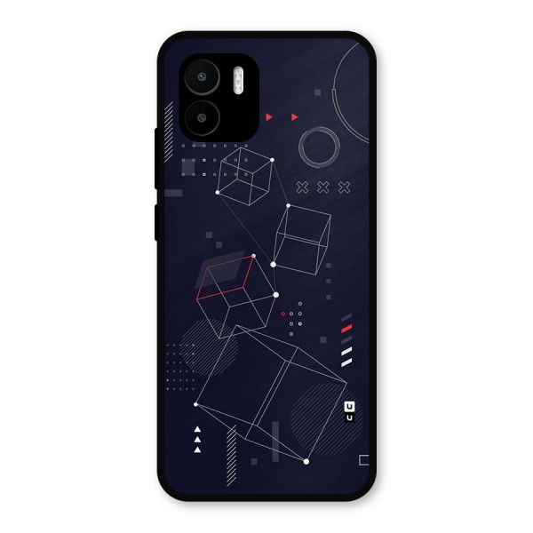 Royal Abstract Shapes Metal Back Case for Redmi A2