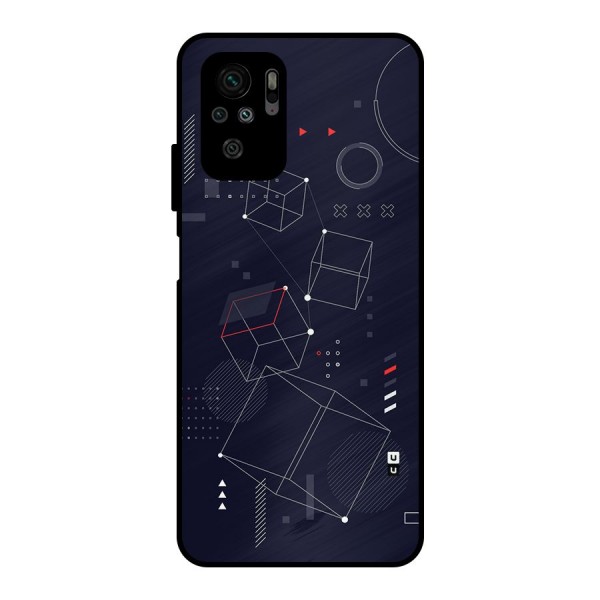 Royal Abstract Shapes Metal Back Case for Redmi Note 10