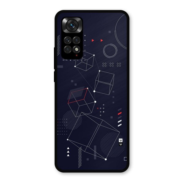 Royal Abstract Shapes Metal Back Case for Redmi Note 11