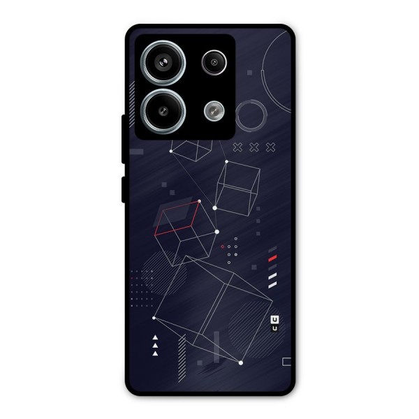 Royal Abstract Shapes Metal Back Case for Redmi Note 13 Pro 5G
