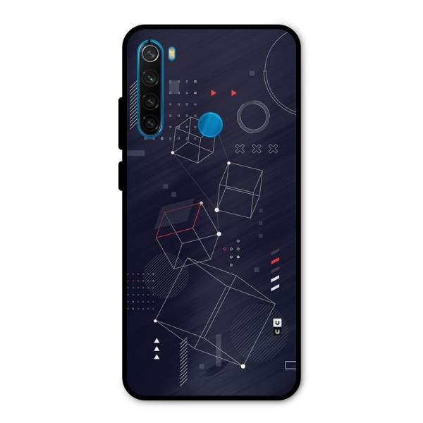 Royal Abstract Shapes Metal Back Case for Redmi Note 8