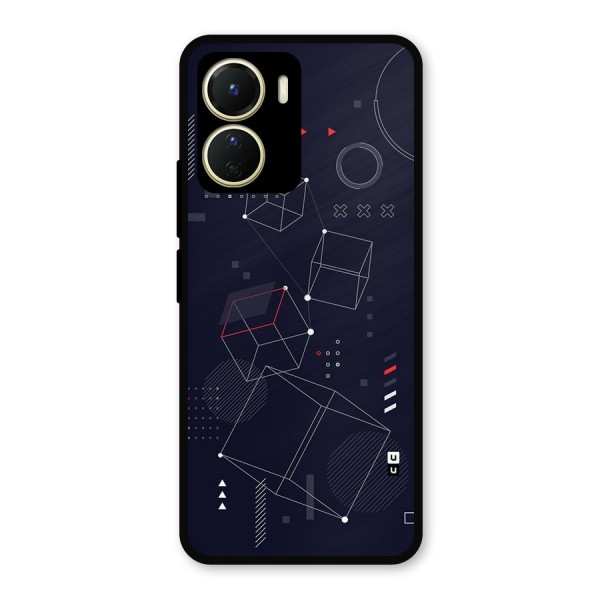 Royal Abstract Shapes Metal Back Case for Vivo T2x