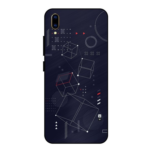 Royal Abstract Shapes Metal Back Case for Vivo V11 Pro