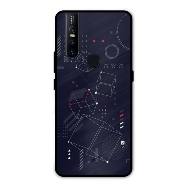 Royal Abstract Shapes Metal Back Case for Vivo V15