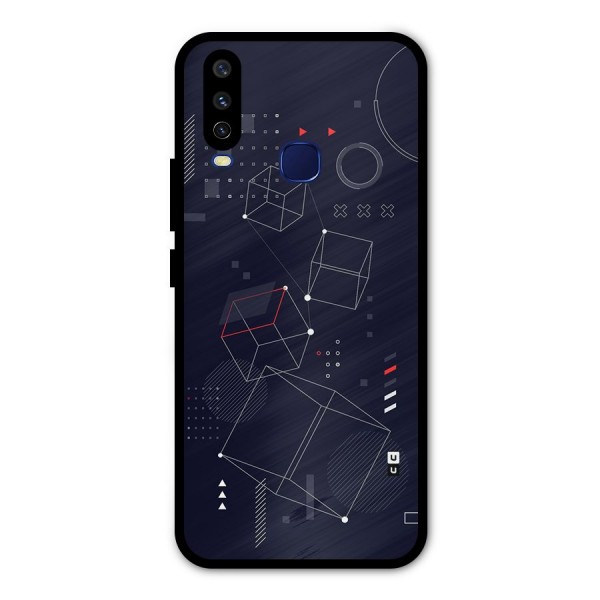 Royal Abstract Shapes Metal Back Case for Vivo V17