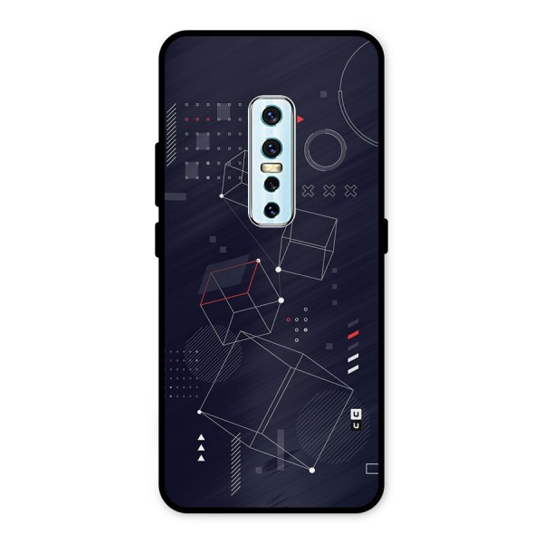 Royal Abstract Shapes Metal Back Case for Vivo V17 Pro