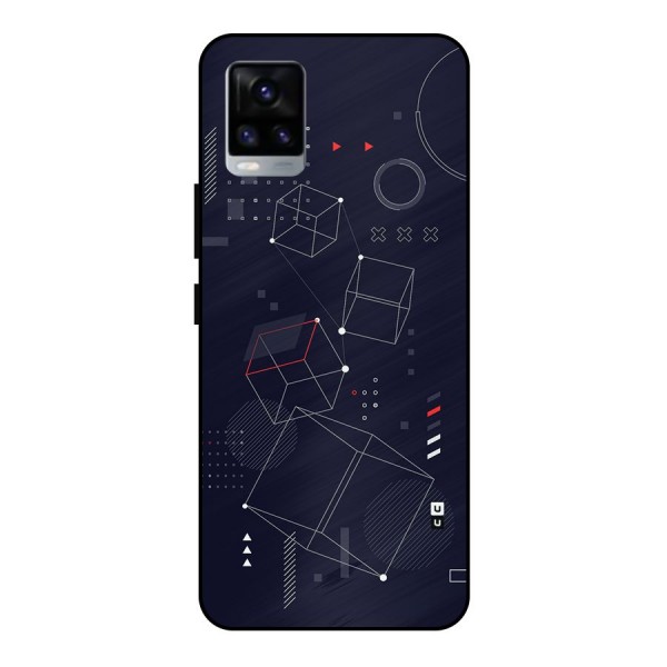 Royal Abstract Shapes Metal Back Case for Vivo V20 2021