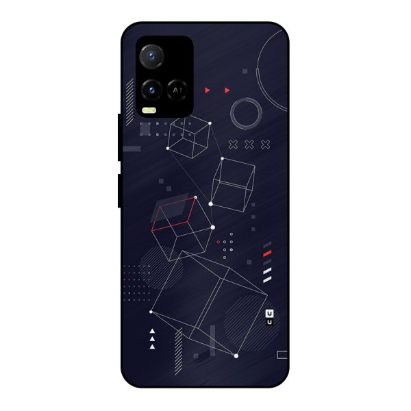 Royal Abstract Shapes Metal Back Case for Vivo Y21